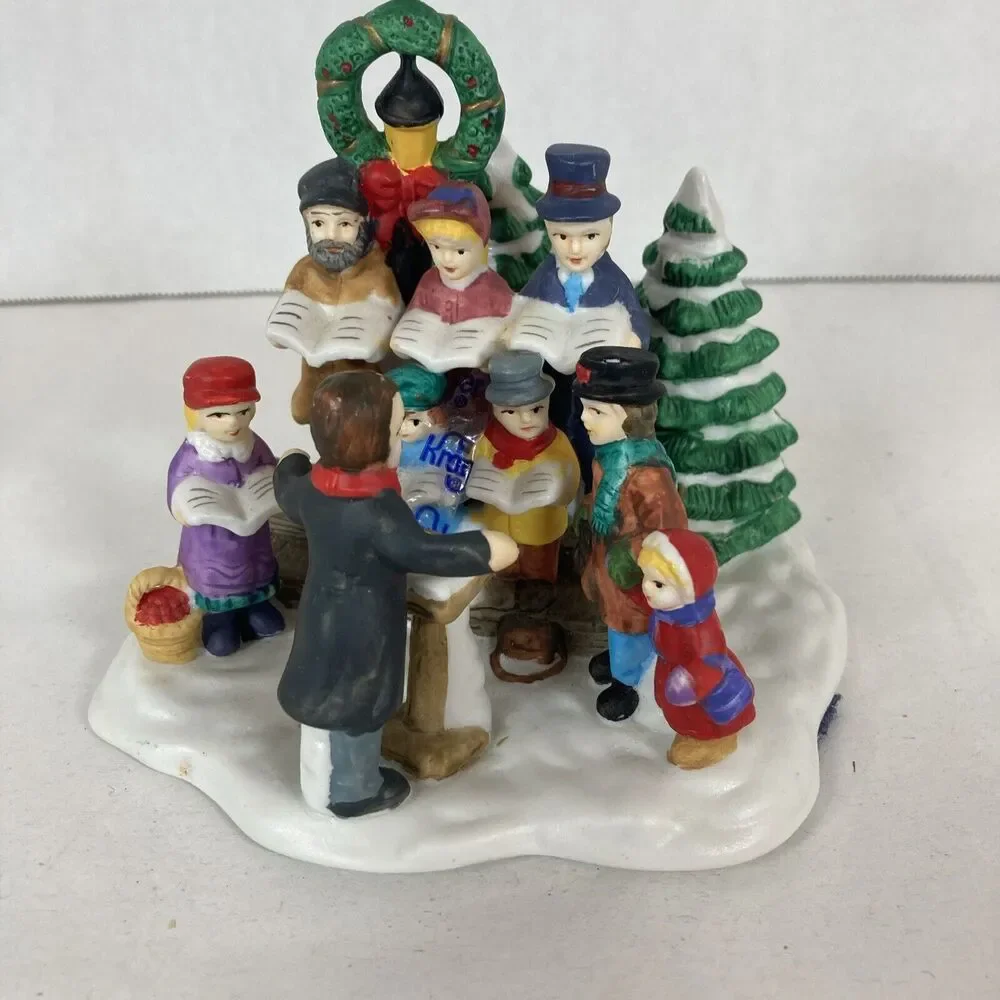 Dicken’s Collectables Caroling Group Hand Painted Porcelain Figurines Vtg 1997